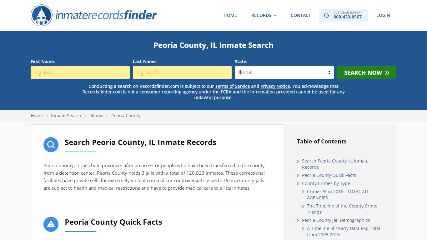 Peoria County, IL Inmate Lookup & Jail Records Online