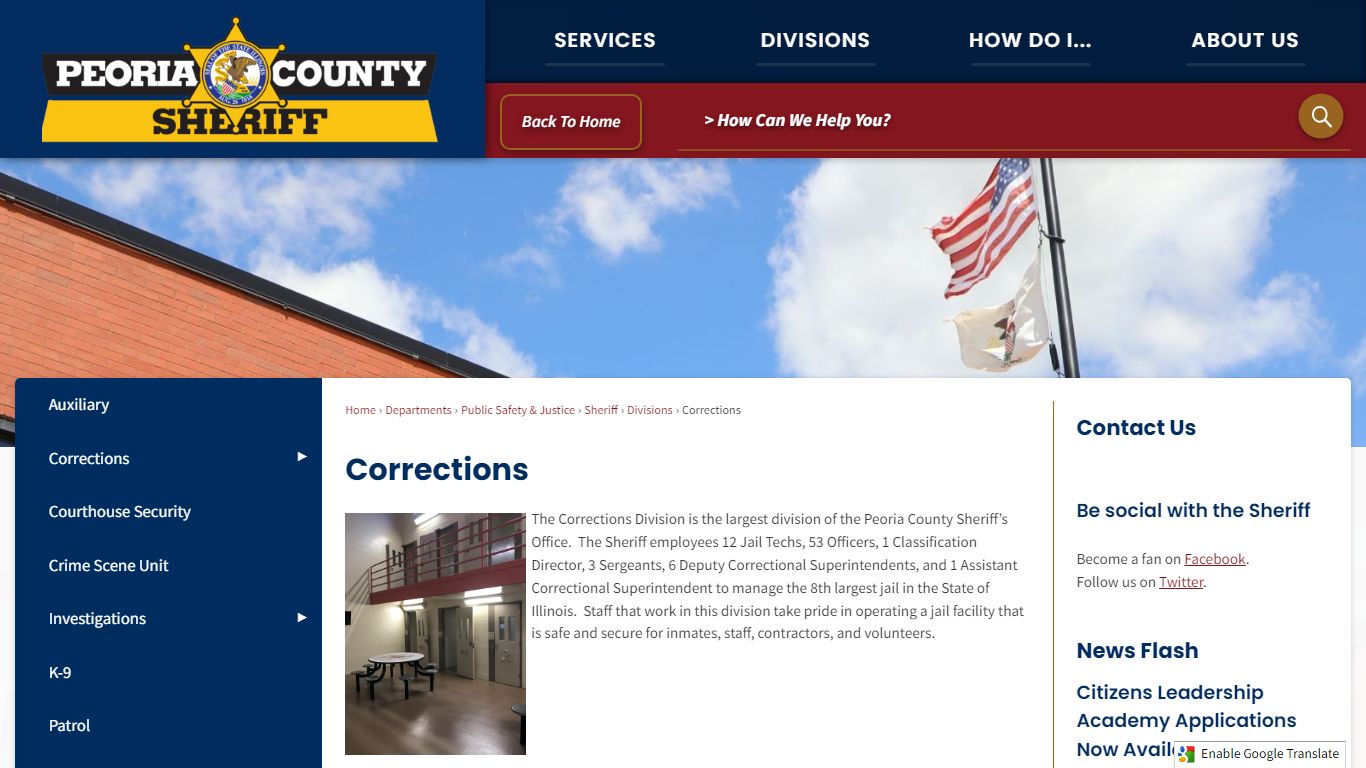 Corrections | Peoria County, IL